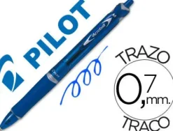 PILOT BEGREEN BOLIGRAFO DE BOLA RETRACTIL ACROBALL - RECARGABLE - FABRICADO CON PLASTICO RECICLADO - PUNTA REDONDA 0.7MM - TRAZO 0.25MM - GRIP ERGONOMICO - COLOR AZUL
