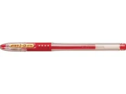 PILOT BOLIGRAFO DE GEL G1 GRIP - RECARGABLE - GRIP DE GOMA - PUNTA DE BOLA 0.7MM - TRAZO 0.32MM - CUERPO TRANSPARENTE - COLOR ROJO