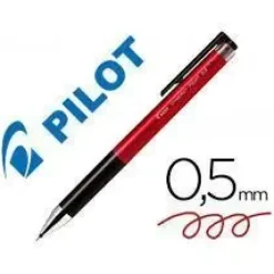 PILOT BOLIGRAFO DE GEL SYNERGY POINT RETRACTIL - RECARGABLE - PUNTA FINA 0.5MM - TRAZO 0.25MM - COLOR ROJO