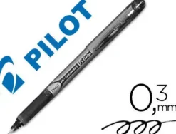 PILOT BOLIGRAFO DE TINTA LIQUIDA HI-TECPOINT V5 GRIP - PUNTA FINA DE AGUJA 0.5MM - TRAZO 0.3MM - COLOR NEGRO