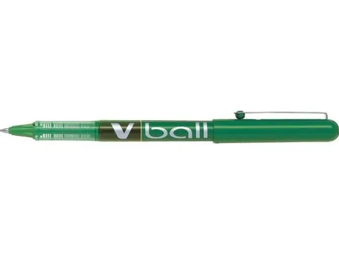 PILOT BOLIGRAFO DE TINTA LIQUIDA V BALL 07 ROLLERBALL - PUNTA DE BOLA REDONDA 0.7MM - TRAZO 0.5MM - COLOR VERDE