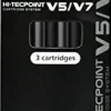 PILOT PACK DE 3 RECAMBIOS PARA V5 RT, GREEN TECPOINT - PUNTA FINA DE AGUJA 0.5MM - TRAZO 0.3MM - COLOR NEGRO