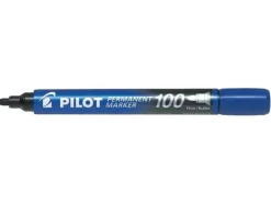 PILOT ROTULADOR PERMANENTE 100 - PUNTA FINA DE BALA 4,5MM - TRAZO 1MM - COLOR AZUL