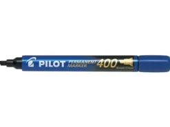 PILOT ROTULADOR PERMANENTE 400 - PUNTA BISELADA 4,5MM - TRAZO 4MM - COLOR AZUL