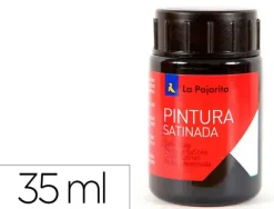 PINTURA SATINADA ACRILICA LA PAJARITA 35ML NEGRO/6UD 110622-22 MAK649883