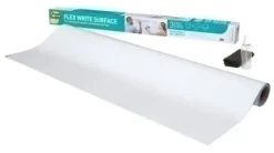 PIZARRA BLANCA ROLLO ADHESIVO POST-IT 121.9X182.9 CM PARA ESCRIBIR CON ROTULADOR