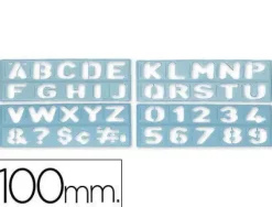 PLANTILLA PARA ROTULAR ALTURA DE LETRA 100 MM CS17906