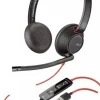 PLANTRONICS/POLY BLACKWIRE C5220 USB-A AURICULARES CON MICROFONO - CANCELACION DE RUIDO - DIADEMA METALICA ACOLCHADA - ALMOHADILLAS DE PIEL SINTETICA - CONTROLES EN CABLE