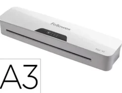 PLASTIFICADORA FELLOWES PIXEL A3 2 RODILLOS SISTEMA ANTIATASCO APAGADO AUTOMATICO HASTA 125 MC
