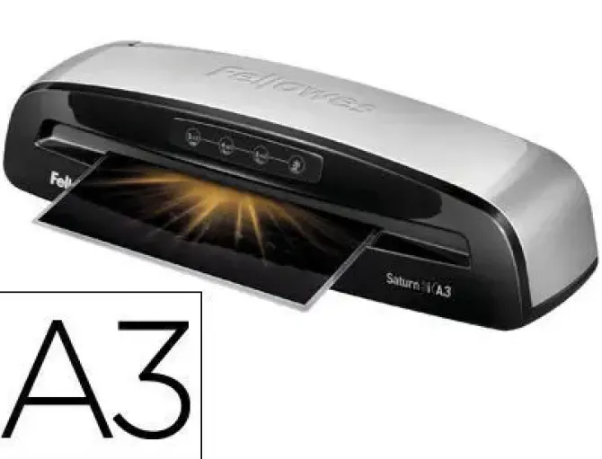 PLASTIFICADORA FELLOWES SATURN 3I DIN A3 2 RODILLOS SISTEMA ANTIATASCO HASTA 125 MICRAS