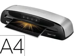 PLASTIFICADORA FELLOWES SATURN 3I DIN A4 2 RODILLOS SISTEMA ANTIATASCO HASTA 125 MICRAS