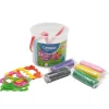 PLASTILINA CAMPUS BOTE 13BARRAS+4MOLD 630768