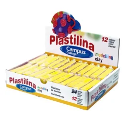 PLASTILINA CAMPUS PEQUEÑA 60G AMARIL