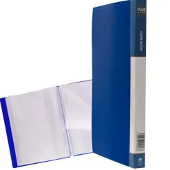 PLUS CARPETA 40 FUNDAS PLUS A4 RIGIDO AZUL OPACO MT40 MAK180222