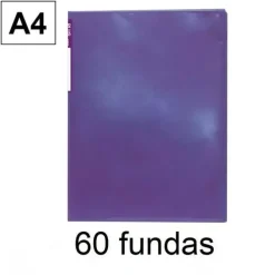 PLUS CARPETA FUNDAS PLUS A4 FLEXIBLE TRANSLUCIDO VIOLETA 181336