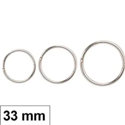 PLUS OFFICE ANILLAS METAL Nº4 33MM /40UD AS-4 MAK180303