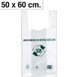 PLUS OFFICE BOLSA CAMISETA MAKRO 50MC 50X60 PAQUETE 100BOLSAS