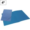 PLUS OFFICE CARPETA CARTON MK 4º SIN SOLAPAS AZUL 4611 MAK180187