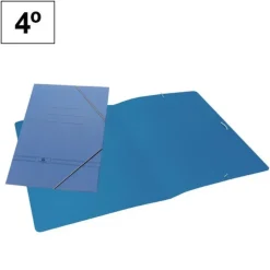 PLUS OFFICE CARPETA CARTON MK 4º SIN SOLAPAS AZUL 4611 MAK180187