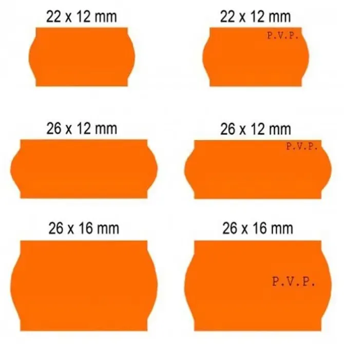 PLUS OFFICE ETIQUETA MAQUINA FLUOR. 26X16 E261P22N MAK215258