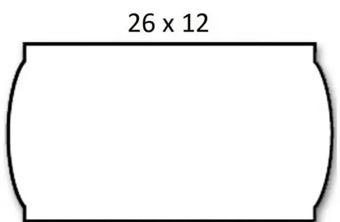 PLUS OFFICE ETIQUETA MAQUINA 26X12 E261P11 MAK215136