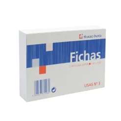 PLUS OFFICE FICHAS MK LISAS 100X150 N3 100U F-3L MAK180324