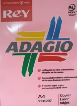 PLUS OFFICE PAPEL A4 80GR.C.FRAMBUESA 500 001302211 MAK035010