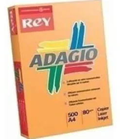 PLUS OFFICE PAPEL A4 80GR.C.MANDARINA 500 001302255 MAK035135