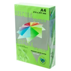 PLUS OFFICE PAPEL SPECTRA A4 80GR 500H VERD.MANZA IT230 A4/500 MAK001013