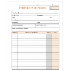 PLUS OFFICE TALONARIO MK PEDIDOS 4º NAT.ORIGINAL T27 MAK001394