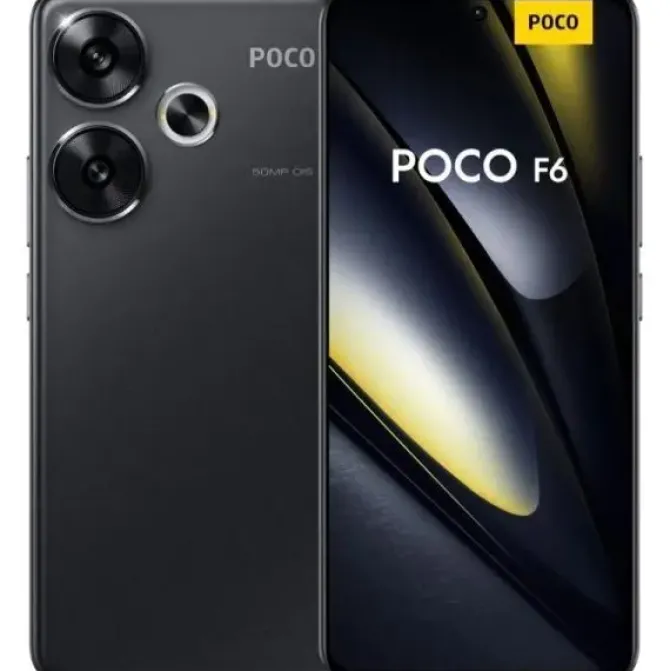 POCO F6 5G SMARTPHONE PANTALLA AMOLED 6.67 - 8GB - 256GB - CAMARA PRINCIPAL 50MP - BATERIA 5000MAH - ADMITE CARGA DE 90W - COLOR NEGRO