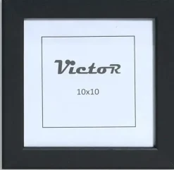 PORTAFOTO MARCO 10X10CM MADERA NEGRO CUADRADO