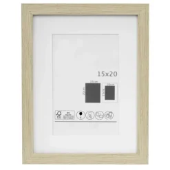 PORTAFOTO 15X20 MADERA ARENA