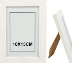 PORTAFOTO 10X15 MADERA BLANCO