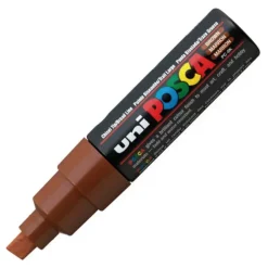 POSCA PC-8K MARRON PUNTA BISELADA 8,0MM MAK119466