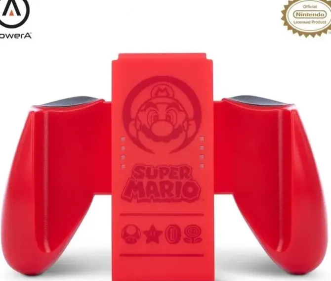 POWERA COMFORT GRIP JOY-CON PARA NINTENDO SWITCH - SUPER MARIO RED