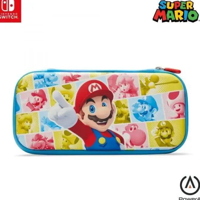 POWERA ESTUCHE SLIM PARA NINTENDO SWITCH MODELO OLED, NINTENDO SWITCH Y NINTENDO SWITCH LITE - PHOTO BOOTH MARIO