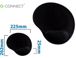 Q-CONNECT ALFOMBRILLA REPOSAMUÑECAS PARA RATON COLOR GRIS GEL REF. CS31748 KF02213