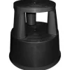 Q-CONNECT TABURETE RUEDAS RETRACTILES TRES RUEDAS DOS NIVELES COLOR NEGRO