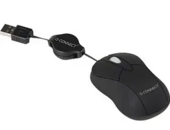 RATON CONNECT MINI OPTICO RETRACTIL USB NEGRO