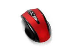 RATON Q-CONNECT OPTICO INALAMBRICO 1000 DPI RECEPTOR USB 2,4 GHZ ROJO