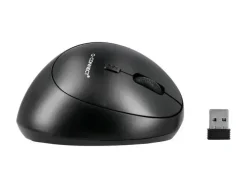 RATON Q-CONNECT OPTICO INALAMBRICO ERGONOMICO VERTICAL DPI 800/1200/1600 PILA AA NEGRO