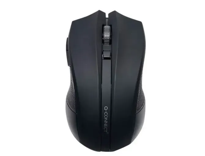 RATON Q-CONNECT OPTICO INALAMBRICO 1000 DPI RECEPTOR USB 2,4 GHZ NEGRO