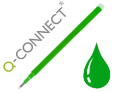 RECAMBIO BOLIGRAFO Q-CONNECT RETRACTIL KF11060 BORRABLE VERDE CAJA DE 3 UNIDADES