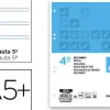 RECAMBIO LIDERPAPEL CUARTO 100 HOJAS 60G/M2 PAUTA 5ª 2.5MM CON MARGEN 6 TALADROS