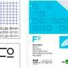 RECAMBIO LIDERPAPEL FOLIO 100 HOJAS 60G/M2CUADRO 4MM CON MARGEN 4 TALADROS