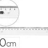 REGLA LIDERPAPEL PLASTICO IRROMPIBLE TRANSPARENTE 20 CM