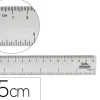 REGLA LIDERPAPEL PLASTICO CRISTAL 15 CM