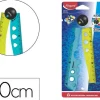 REGLA MAPED PLASTICO PLEGABLE CROC CROC BLISTER DE 1 UNIDAD 15 CM + 1 UNIDAD 30 CM