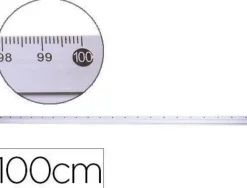 REGLA METALICA Q-CONNECT ALUMINIO 1 M